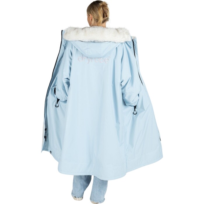 2024 Dryrobe Adult Advance Long Sleeve Changing Robe LS-DA-ICE-B - Ice Blue